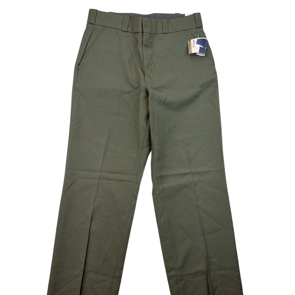 Elbeco Mens DutyMaxx Green Uniform Dress Pants USA Nano Fluid 34x36 8140C